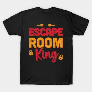 Escape Room King Puzzle Game Escaping Team graphic T-Shirt